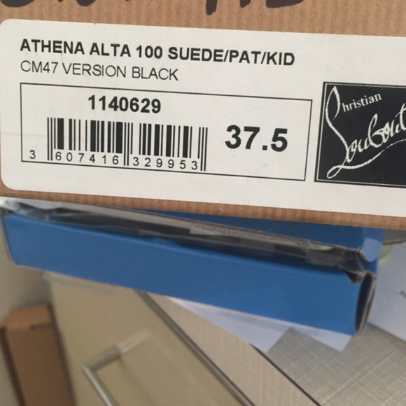 Athena Alta 100 Suede Patent Combination Sandals - Picture 5 of 12